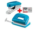 Produktbild: NOVUS Lochstanzer Evolution Twin Set fresh, Locher-Tacker-Büroset inkl. Heftklammern