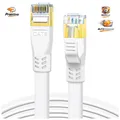 Produktbild: CAT 8 LAN Kabel 8m 40Gbps Flaches Netzwerkkabel Geschirmt Reinkupfer für Gaming