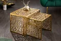 Produktbild: riess-ambiente Couchtisch ABSTRACT 50cm gold (Set, 2-St), Wohnzimmer · Metall · eckig · Modern Design