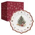 Produktbild: Villeroy & Boch Toy's Delight Platzteller, 35 cm, Premium Porzellan, Weiß/Rot