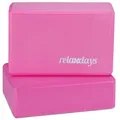 Produktbild: Relaxdays Yogablock im 2er Set Weiß,Rosa