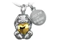 Produktbild: FABACH Schlüsselanhänger Hase Schlüsselanhänger Bunny mit Gravur I love you like nobunny else