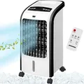 Produktbild: Syntrox Germany Mobiler Luftkühler 4-in-1 80W 4L Tank mit Timer weiß - Weiß