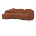 Produktbild: S-Style Möbel Ecksofa, Terracotta, Textil, Echtholz, Teilmassiv,Birke, Buche, 5-Sitzer, Füllung: Silikon, L-Form, Ottomane links,L-Form, 268x146 cm, Blauer Engel, Oeko-Tex®, FSC Mix, Wohnzimmer, Sofas & Couches, Wohnlandschaften, Ecksofas