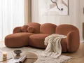 Produktbild: S-Style Möbel Ecksofa Nuvola aus Bouclé-Stoff mit abgerundetem Design und hohem Sitzkomfort, mit Wellenfederung