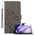 Produktbild: Cadorabo Hülle für Apple iPhone 13 Schutz Hülle in Grau Schutzhülle Handy Hülle Etui Case Blumen Flower
