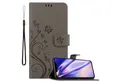 Produktbild: Cadorabo Handyhülle für iPhone 13 Hülle Apple iPhone 13, Hülle Schutzhülle Blumen Flower mit Standfunktion Kartenfach Magnet