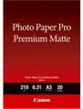 Produktbild: Canon PM-101 Pro Premium Druckerpapier A3 20 Blatt 210g/m² matt -