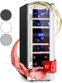 Produktbild: Klarstein Weinkühlschrank 2 Zonen, 53L Getränkekühlschrank, Kleiner Einbau-Weinschrank Schmal, Wein-Kühlschrank mit Glastür, Indoor/Outdoor Flaschenkühlschrank, Wine Fridge für 17 Flaschen