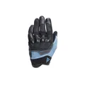 Produktbild: Dainese - Ermex-Handschuhe, Sommer-Motorradhandschuhe für Damen, atmungsaktiv mit Mesh-Einsätzen, Starren Knöchelprotektoren, Lederverstärkungen, Touchscreen, Schwarz und Blau, Größe L