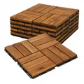 Produktbild: 2m² Holzfliesen Terrassenfliesen Holz Fliesen Mosaik 30x30 cm 22 STK wetterfest