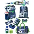 Produktbild: Scooli Ranzen-Set 10-teilig FUSSBALL Schulranzen-Set mit Schultüte / Zuckertüte und Sporttasche - Blau