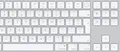 Produktbild: Apple Magic, Verkabelt & Kabellos, USB + Bluetooth, QWERTY, Weiß