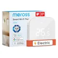 Produktbild: Meross Smart Elektrische Thermostat, WLAN Fußbodenheizung Raumthermostat, Heizen & Kühlen kompatibel mit Alexa und Google, Sprachsteuerung, Fernsteuerung und Zeitplan