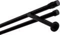 Produktbild: Gardinenstange Schwarz Matt stabile Vorhangstange 19 mm mit Zylinder einfache Montage, Montageort: Wand, 2-läufig, 360 cm