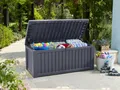 Produktbild: Rockwood 570 L Auflagenbox Sitztruhe Gartenbox Gartenbank Kissenbox Gartentruhe