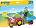 Produktbild: Original PLAYMOBIL® 1.2.3 - 6964 Traktor Mit Anhänger