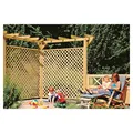 Produktbild: Sichtschutz Sonnenschutz Pergola komplett 9 x 9 x 450 cm Kieferholz Fichtenholz