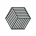 Produktbild: Zone Denmark Untersetzer Hexagon Glasuntersetzer Getränkeuntersetzer Black