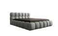 Produktbild: Luxusbetten24 Designer Polsterbett Boston Bouclé 140x200 mit Stauraum | Bezug: Bouclé | Farbe: Hellgrau