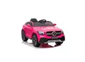 Produktbild: ES-Toys Kinder Elektroauto Mercedes GLC pink, Kunstledersitz, EVA-Reifen
