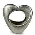 Produktbild: formano Dekovase Mattsilber, Farbe: Silber, Motiv: Herz