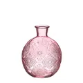 Produktbild: NaDeco Kugelvase Bologna in 12 cm und 17 cm und 6 Farben wählbar | Kugelflasche | Glas Flaschen | kleine Deko Vasen | kleine Deko Flaschen | Tischdeko Vasen, Farbe:Pink, Größe:h.12 Ø9.5 cm