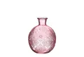 Produktbild: NaDeco Dekovase Kugelvase Bologna Größe h.12 Ø9.5 cm, in Pink Kugelflasche
