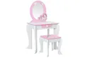Produktbild: COSTWAY Schminktisch, Kinder, mit Hocker, Schublade und abnehmbarer Spiegel