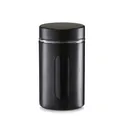 Produktbild: ZELLER 19796 Vorratsglas 900 ml mit Metallmantel SCHWARZ, pulverbeschichtet