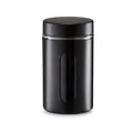 Produktbild: Zeller Vorratsglas 900 ml schwarz Glas/Metall Ø10,2 x 18 cm