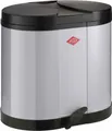 Produktbild: WESCO ÖKOSAMMLER 170 in COOL GREY mit 30 (2x 15) Liter Volumen und Fußtritt / 2-fach Trennung / Mülleimer