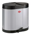 Produktbild: WESCO ÖKOSAMMLER 170 in COOL GREY mit 30 (2x 15) Liter Volumen und Fußtritt /...