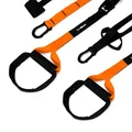 Produktbild: GymBeam Schlingentrainer Set - Fitnessgerät für Zuhause und Draußen, stabiles Material, weiche Schaumstoffgriffe, einfach verstellbarer Sling-Trainer, leicht zu Transportieren