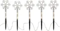 Produktbild: STAR TRADING LED Gartenleuchte Star LED-Dekostab 'Wandy', 3 Schneeflocken,je 5 ww LED