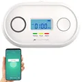 Produktbild: VisorTech WLAN CO Melder: WLAN-Kohlenmonoxid-Melder, LCD-Display, App, 85dB, gem. DIN EN 50291-1 (Kohlenmonoxidmelder WLAN, Kohlenmonoxidmesser, Rauchmelder)