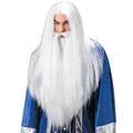 Produktbild: W WIDMANN MILANO Party Fashion M6137 - Perücke Zauberer mit Maxibart und Schnurrbart, Fantasy, Märchen, Karneval