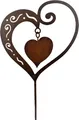 Produktbild: Rostikal Gartenstecker Deko Herz 65 cm Gartendeko Rost Blumenstecker Metall Geschenk
