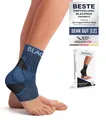 Produktbild: BLACKROX Sprunggelenkbandage [Vergleichssieger 2024] Gr. S-L | Für Damen & Herren | Bandage für das Fußgelenk | Perfekt für Sport, Fußball, Joggen & Bodybuilding | ANANKLE | Blau Gr. M