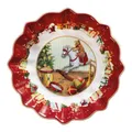 Produktbild: Villeroy Boch TOYS FANTASY Schale Dessertschale Rot Weiß Porzellan Ø 17 cm
