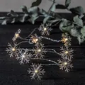 Produktbild: Weihnachts-Lichterkette Izy 10 LED Schneeflocken L 135cm