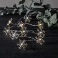 Produktbild: Star Trading - Batteriebetriebene Weihnachts-Lichterkette ,Izy', 10 led Schneeflocken, Timer, warmweiß, l 135cm