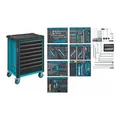Produktbild: HAZET Werkstattwagen Assistent 179N-8-2700/296 Schubladen flach: 7 x 77 x 522 x 398 mm Schubladen hoch: 1 x 162 x 522 x 398 mm Anzahl Werkzeuge: 296