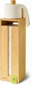 Produktbild: Praknu Toilettenpapierhalter Toilettenpapier Aufbewahrung Bambus - Toilettenpapierhalter Stehend (1-St), Toilettenpapier Ständer Aufbewahrung mit Halter, 44cm hohe WC Garnitur