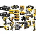 Produktbild: Dewalt 10Er Set 18V Akku-Werkzeuge, 7 Akkus, Tstak-Koffer