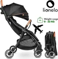 Produktbild: Lionelo Julie One Buggy Kinderwagen bis 22 kg verstellbare Rückenlehne und Fußstütze Moskitonetz Beinwärmer Getränkehalter und Transporttasche zusammenklappbar