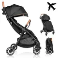 Produktbild: LIONELO Julie One Buggy Kinderwagen bis 22 kg, verstellbare Rückenlehne und Fußstütze, Moskitonetz, Beinwärmer, Getränkehalter und Transporttasche, zusammenklappbar