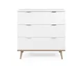 Produktbild: Kommode Schubladenkommode Sideboard Skandinavisch weiß Eiche massiv 80 cm