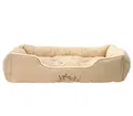 Produktbild: Dehner Lieblinge Hundebett und Katzenbett Sammy, ca. 75 x 58 x 19 cm, Polyester, beige