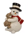 Produktbild: Goebel Schneemann Mein Knuddelfreund 12 cm Neu OVP mit Teddy Zylinder Schal